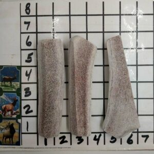 Elk Quarter Split for 35lb and under Dogs – Options on Strength – 2.5 to 3 oz -GREAT Teeth Cleaner!!